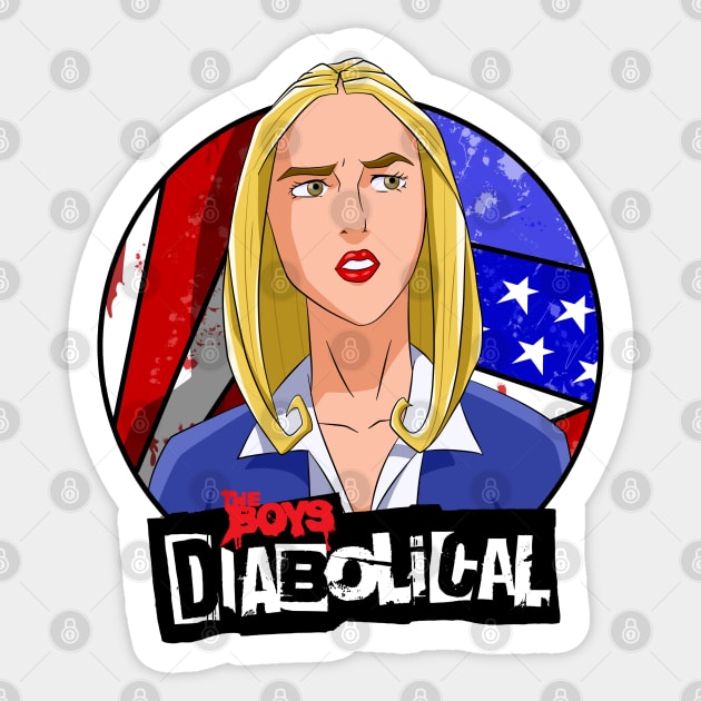 the boys diabolical Sticker by super villain